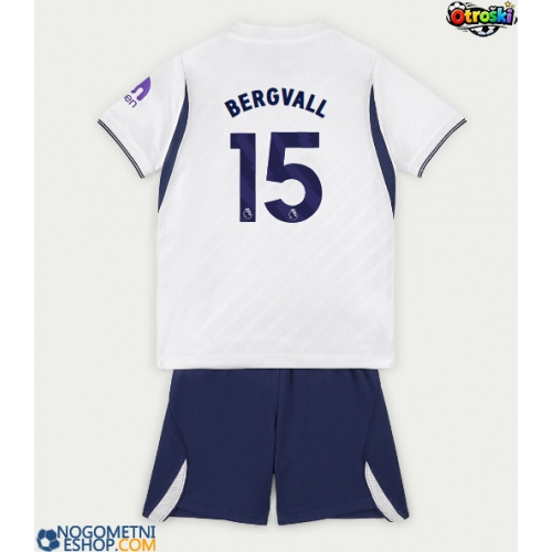 Otroški Nogometni dresi Tottenham Hotspur Lucas Bergvall #15 Domači 2026-27 Kratek Rokav (+ Kratke hlače)